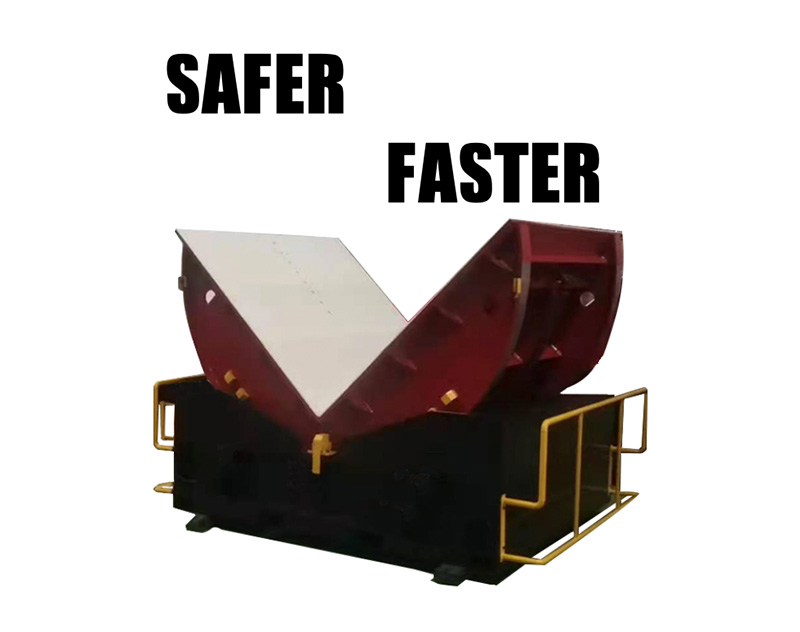 Break with tradition, safer and faster mold flipper